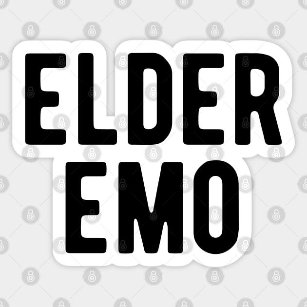 Elder Emo Sticker by blueduckstuff